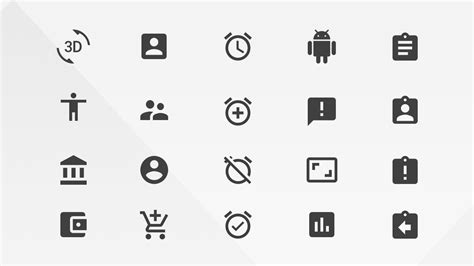 Google Materials Actions Icons for PowerPoint - SlideModel