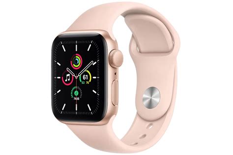 Apple Watch SE GPS 40mm Gold Aluminum with Pink Sand Sport Band A2351 ...