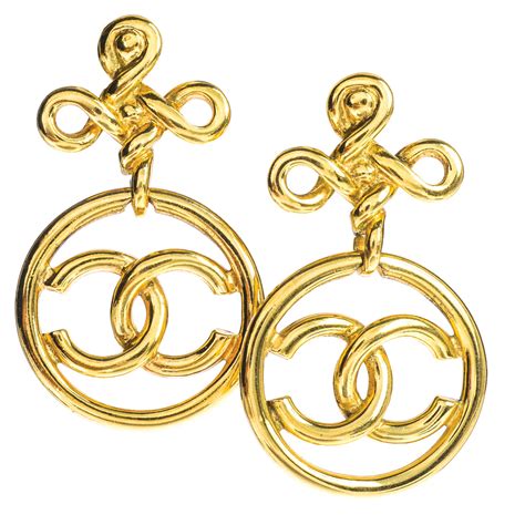 Vintage Chanel Logo Knot Earrings - Shop Jewelry - Shop Jewelry, Watches & Accessories
