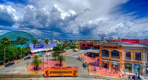 This gorgeous shot showcases Tampa's famed Channelside district, right next to the Port of Tampa ...