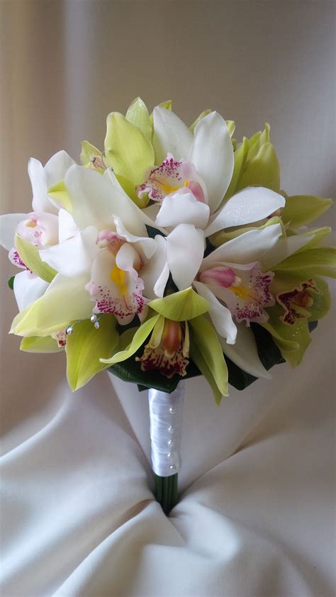 Cymbidium orchid wedding bouquet www.winecountryfloral.com | Orchid bouquet wedding, Orchid ...