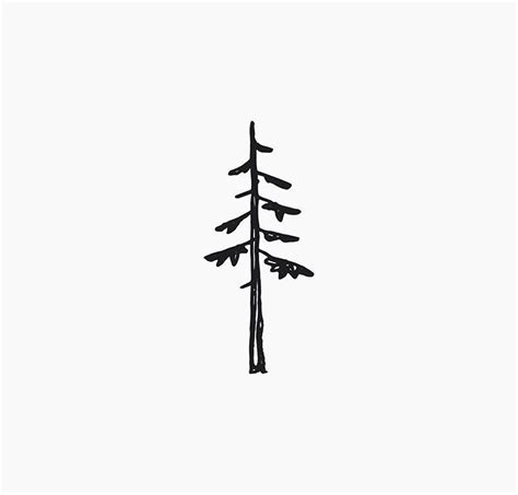 Pin by Paige Adams on Keep it Simple | Tree drawing simple, Pine tree drawing, Tree drawing