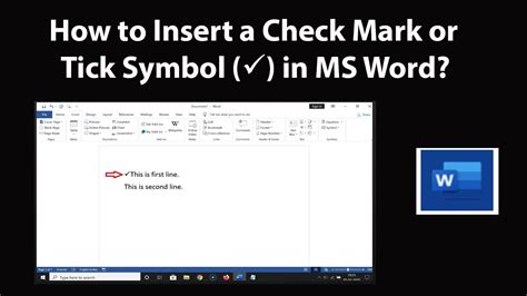 How To Insert A Check Mark In Microsoft Word - Printable Online