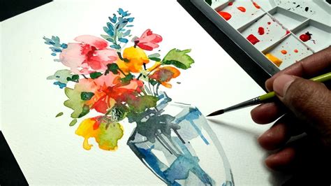 Watercolor Pictures Of Flowers In Vases | Best Flower Site