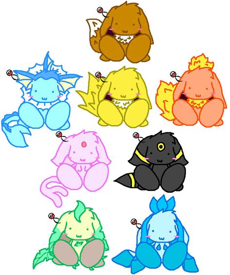 Eeveelution Plushies by Espyfluff on DeviantArt