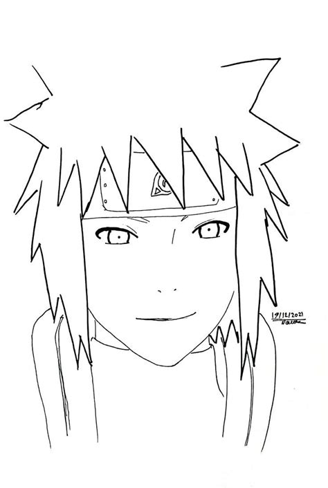 Drawing Minato From Naruto Shippusen Minato, Paper Crafts Diy, Diy ...