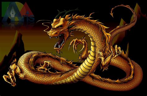 Black and Gold Dragon Wallpapers Free Download