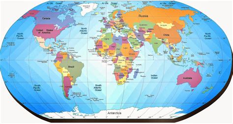 Mapa del mundo con los nombres de los paises - Imagui