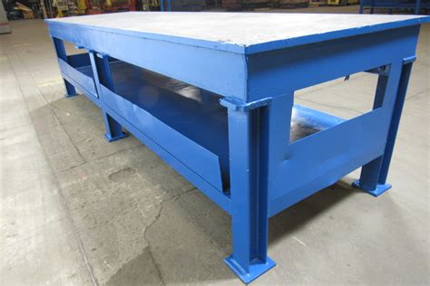 142"x42" Heavy Duty Steel Weld Layout Assembly Work Table Bench 1" Solid Top | eBay