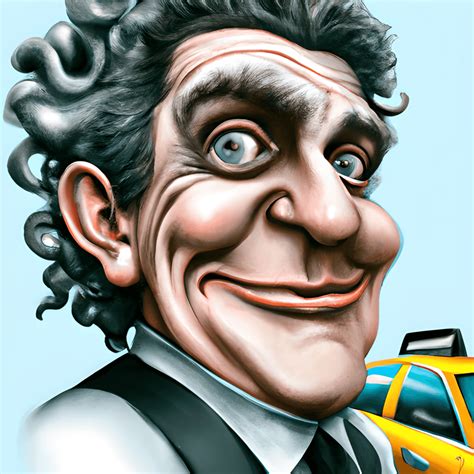 Jim from Taxi Caricature Graphic · Creative Fabrica