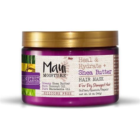 Maui Moisture Healhydrate Shea Butter Hair Mask, 12 Oz. - Walmart.com ...