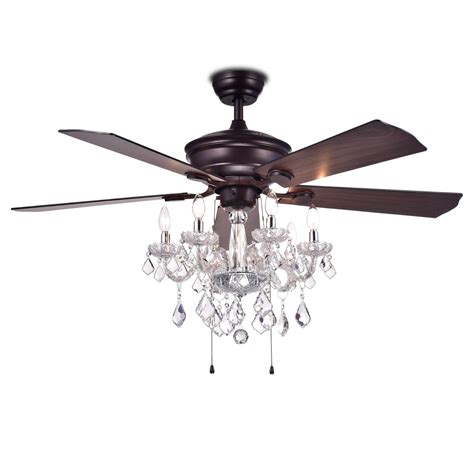 Black Crystal Chandelier Ceiling Fan / Overstock.com: Online Shopping ...