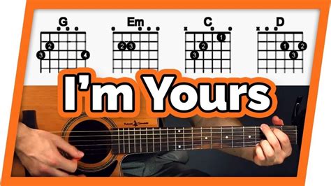 I'm Yours Guitar Tutorial (Jason Mraz) Easy Chords Guitar Lesson ...