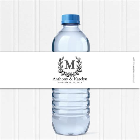 Wedding Water Bottle Labels Custom Water Bottle Labels