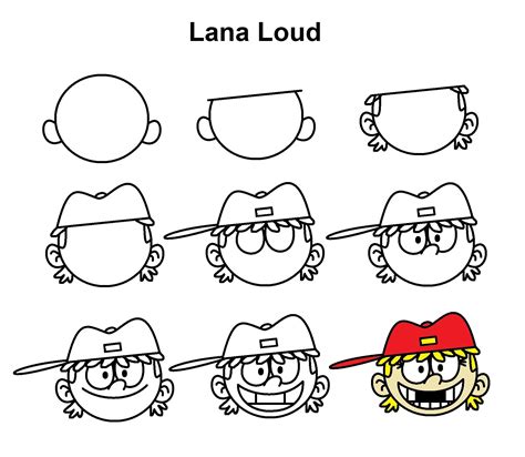 Lana Loud | Funny face drawings, Doodle art designs, Easy cartoon ...