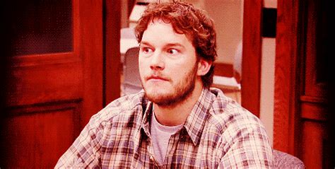 His surprised face | Andy Dwyer's 33 Most Ridiculous Traits on Parks ...