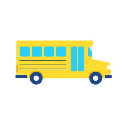 🚌 School Bus - Royalty-Free GIF - Animated Sticker - Free PNG - Animated Icon