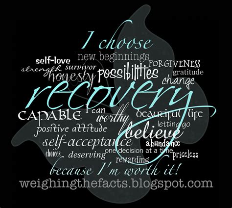 Weighing The Facts: Recovery Inspiration: I Choose Recovery