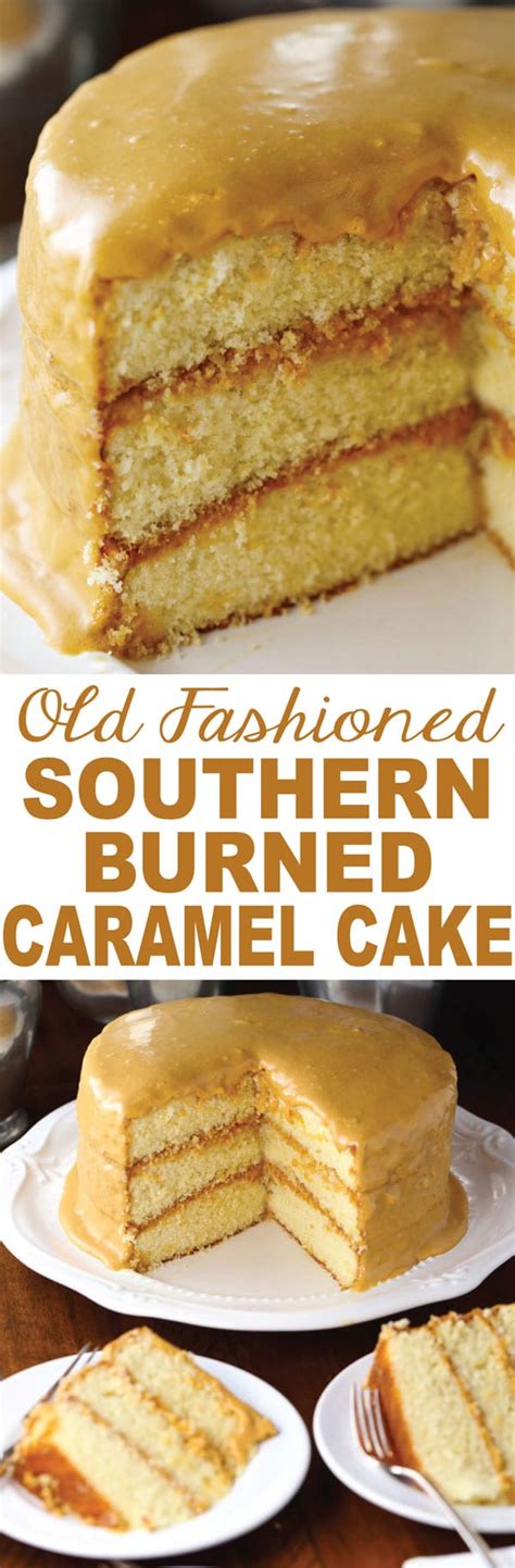 Old Fashioned Southern Burned Caramel Cake - Mom Loves Baking