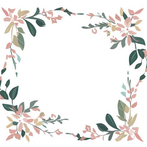 Floral border clipart transparent background 24043974 PNG