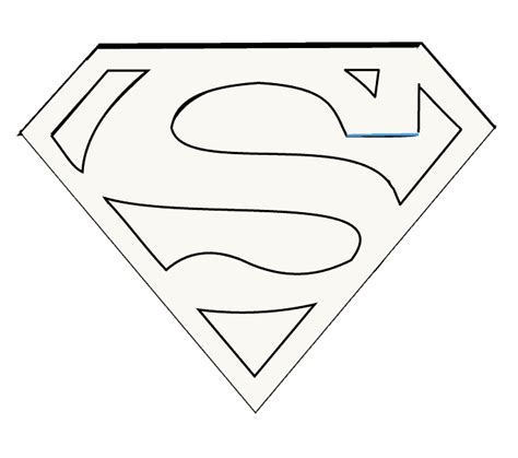 Superman Logo Drawing Step By Step