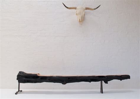 Limited Edition Hand Sculpted Scottish Yew Log Bench For Sale at 1stDibs