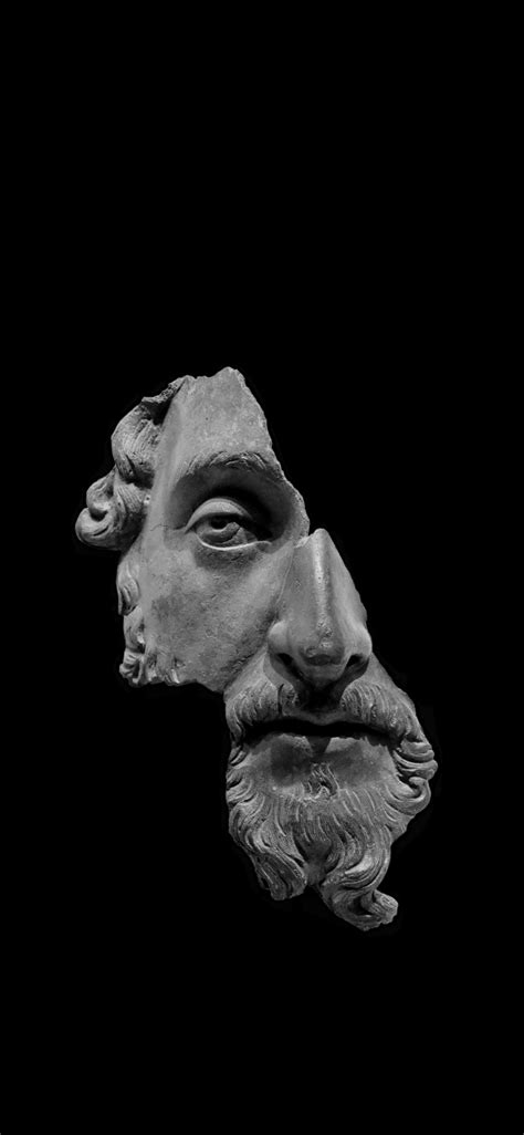 Marcus Aurelius iPhone X Wallpaper, fragment of bronze portrait (1125 × 2436) : r/Stoicism