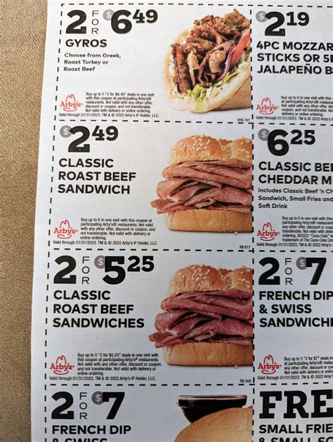 The coupons for Arby's is cheaper to buy 1 Classic Roast Beef Sandwich than buying 2 : r ...