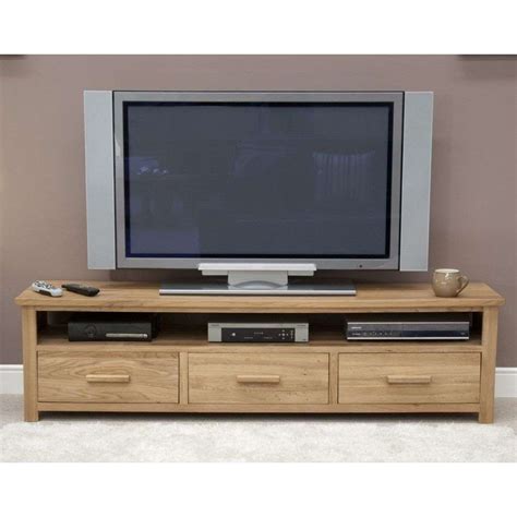 Opus Solid Oak Large Widescreen Television Cabinet - Buy Now