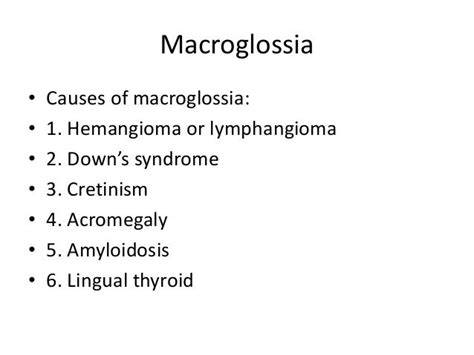 Tongue disorders