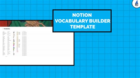 Notion Vocabulary Builder Template