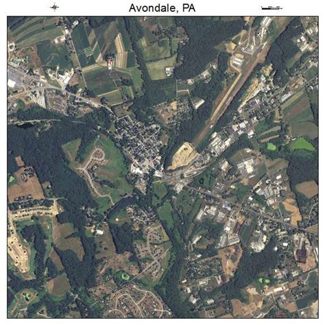 Aerial Photography Map of Avondale, PA Pennsylvania