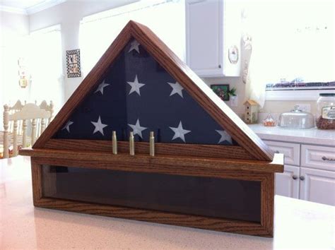 Memorial Flag Display Case With Shell Casings and Medals - Etsy | Flag display case, Flag ...