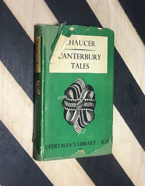 Canterbury Tales by Geoffrey Chaucer (1948) hardcover book