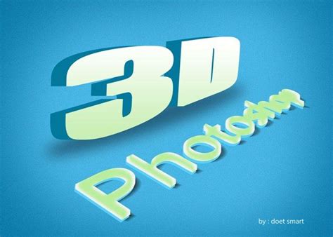 Cara Membuat Tulisan 3D Dengan Photoshop