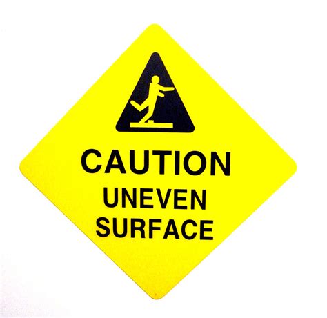 Caution Uneven Surface sign, jetware, O'Hare, Chicago, IL,… | Flickr