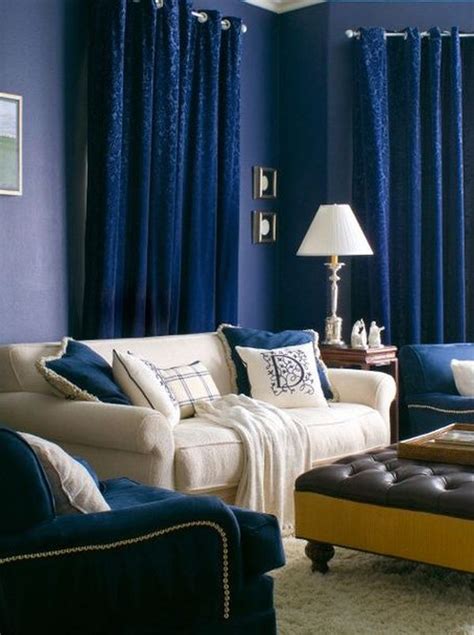 Blue Living Room Curtain Ideas