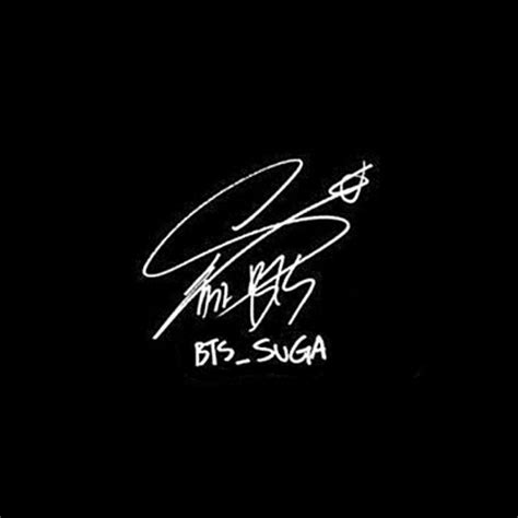 BTS SUGA | Yoongi, Assinatura