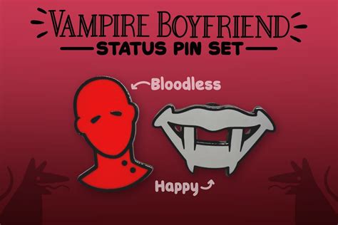 BG3 Astarion Bloodless & Happy Status Pin Set - Etsy