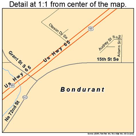 Bondurant Iowa Street Map 1907390