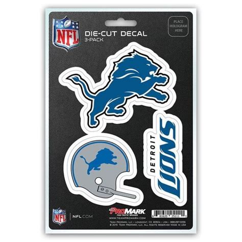 Detroit Lions Decals Die-Cut Auto Multi-use Stickers 3-Pack | eBay