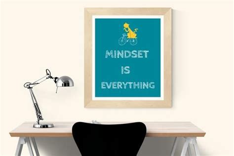 MINDSET is everything INSTANT DOWNLOAD poster. Motivational workplace ...