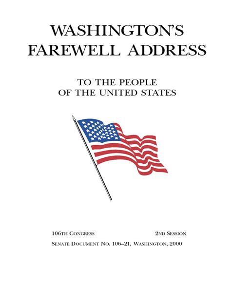 George Washington’s Farewell Address | George Washington | Social Institutions