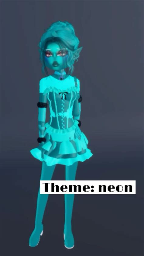 Dress to Impress DTI Theme Neon en 2024 | Dress