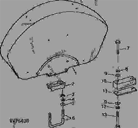 FRONT AND REAR FENDERS - TRACTOR John Deere 7520 - TRACTOR - 7520 Tractor WHEELS, FRONT AXLES ...