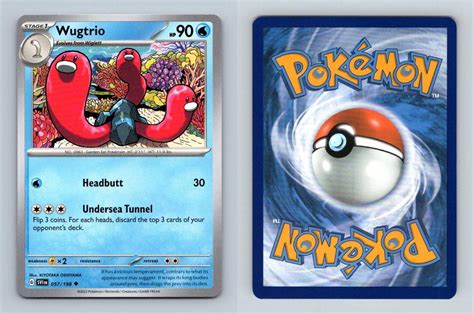 Wugtrio #57/198 Scarlet & Violet Uncommon Pokemon 2023 TCG Card