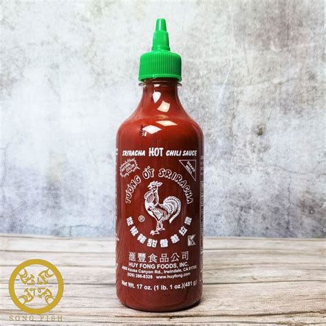 Huy Fong Sriracha Chili Sauce 481G – The Seafood Market Place by Song Fish