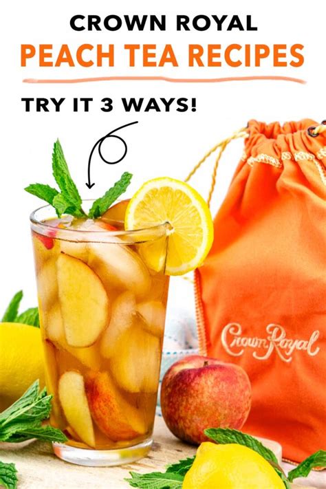 Crown Royal Peach Tea Recipe (3 Ways!) | Trop Rockin