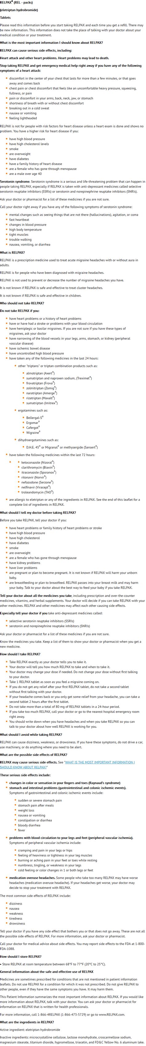 Eletriptan - wikidoc