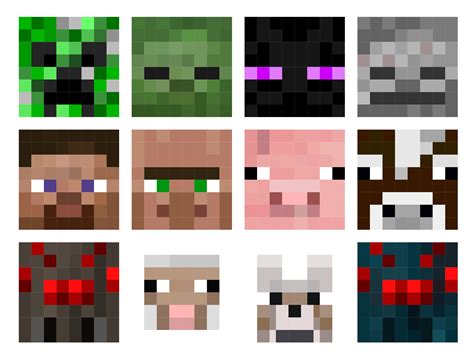 Minecraft Pig Face Pixel Art